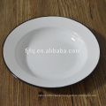 20 cm Cheap Steel Enamel Plate Pie Dish with different Sizes